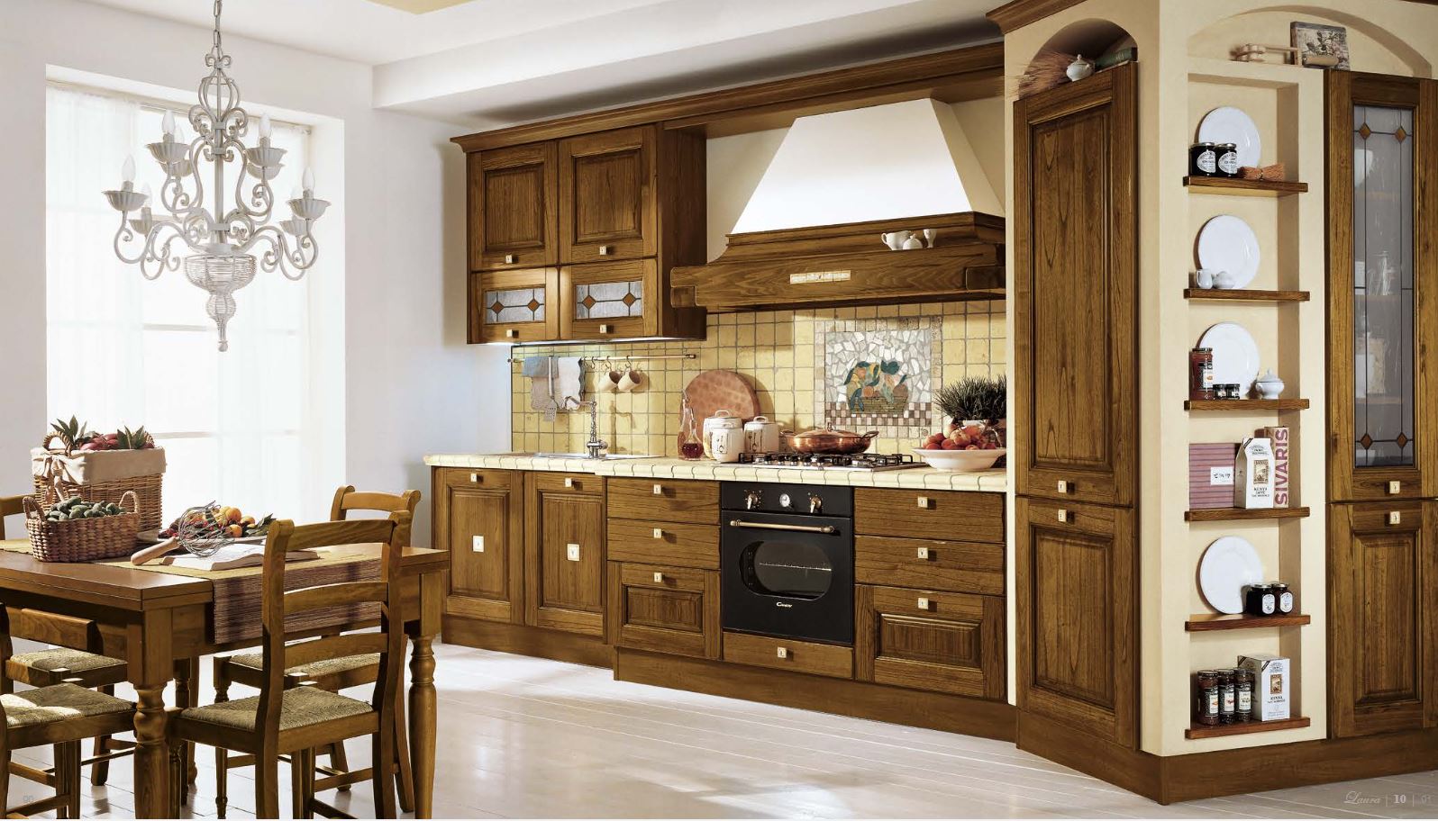 Cucina in Noce con Maniglie CUCINE LUBE
