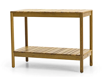 Console da giardino rettangolare in teak VARASCHIN Barcode 2187