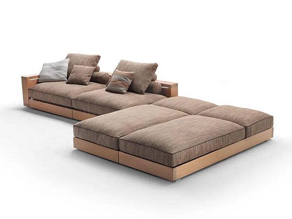 Divano angolare da giardino in tessuto FLEXFORM Hamptons fabbrica FLEXFORM dall'Italia. Foto №1