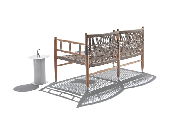 Divano da giardino in legno Iroko con schienale imbottito FLEXFORM Lee Outdoor fabbrica FLEXFORM dall'Italia. Foto №5