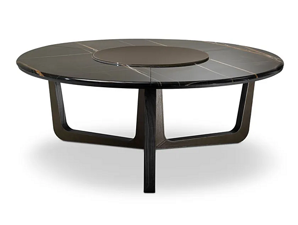 Tavolo da pranzo rotondo in marmo con lazy susan I 4 Mariani Ascot fabbrica i 4 Mariani dall'Italia. Foto №2