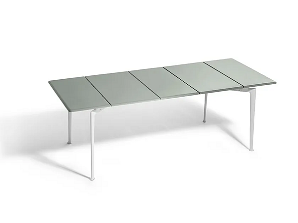 Tavolo da giardino rettangolare in alluminio e legno Solaria POLTRONA FRAU fabbrica POLTRONA FRAU dall'Italia. Foto №1