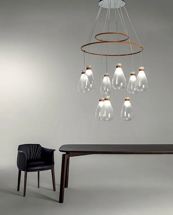Lampadario in vetro soffiato POLTRONA FRAU SOFFI fabbrica POLTRONA FRAU dall'Italia. Foto №11