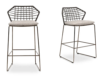 Садовый табурет из высокофабричной ткани Saba  New York Soleil