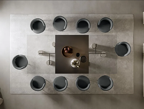 Tavolo in cristallo Simpodio System Gallotti&Radice fabbrica Gallotti & Radice dall'Italia. Foto №2