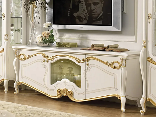Mobile TV in legno con ante CASA +39 LA FENICE 1608 fabbrica CASA +39 dall'Italia. Foto №1