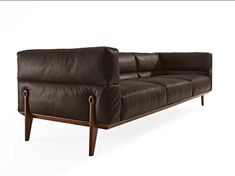 Divano in pelle a tre posti GIORGETTI collezione Ago 66810, 66820