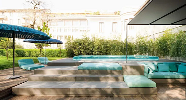Ombrellone da giardino in tessuto PAOLA LENTI Mogambo CA12A fabbrica PAOLA LENTI dall'Italia. Foto №3