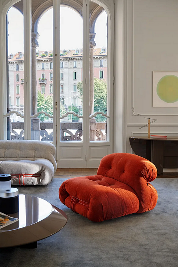 Poltrona in tessuto Soriana CASSINA fabbrica CASSINA dall'Italia. Foto №8