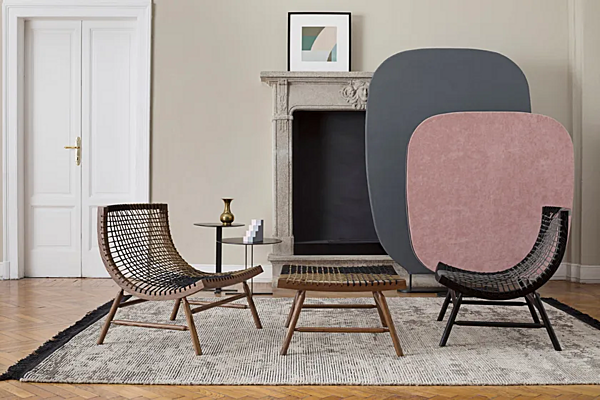 Poggiapiedi in legno massello Sitar Saba fabbrica SABA dall'Italia. Foto №4