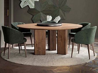 Tavolo rotondo in noce Leonardo L664 150 ARTE BROTTO L664/150 Tavolo rotondo in noce Leonardo L664 150 ARTE BROTTO L664/150 fabbrica Arte Brotto dall'Italia