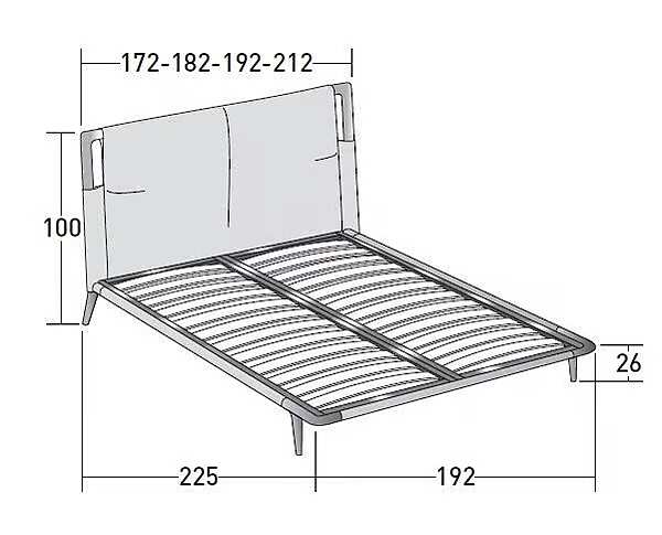 Letto Flou LHG2 fabbrica Flou dall'Italia. Foto №11