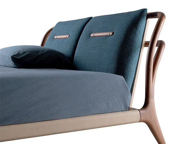Letto matrimoniale in legno massello con testata imbottita DALE Smusso P 130 fabbrica Dale Italia (by Cantiero) dall'Italia. Foto №18