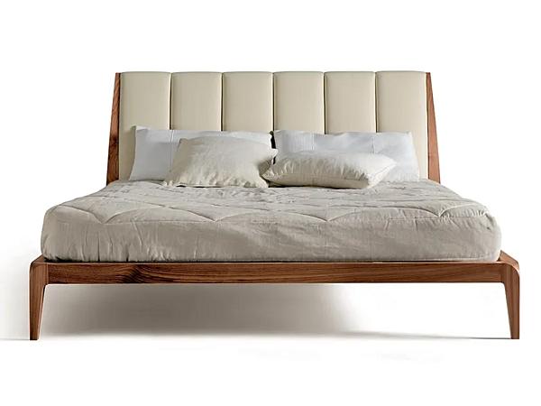 Letto matrimoniale in noce con testata imbottita DALE Verso Nord P 112 fabbrica Dale Italia (by Cantiero) dall'Italia. Foto №1
