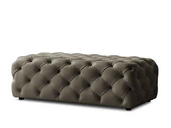Pouf in pelle trapuntata I 4 Mariani Tudor