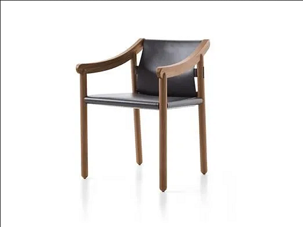Sedia in legno massello con braccioli CASSINA 905 fabbrica CASSINA dall'Italia. Foto №3