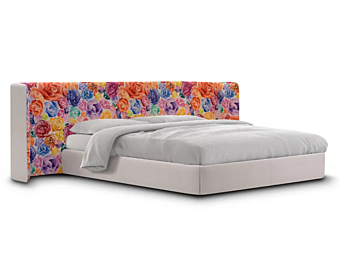 Letto matrimoniale in tessuto con testiera imbottita Lejla grande FORMITALIA Lejla-Bed-Large-B