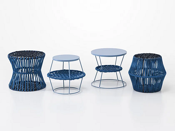 Пуф садовый круглый из ткани Ziggy Saba fabbrica SABA dall'Italia. Foto №8