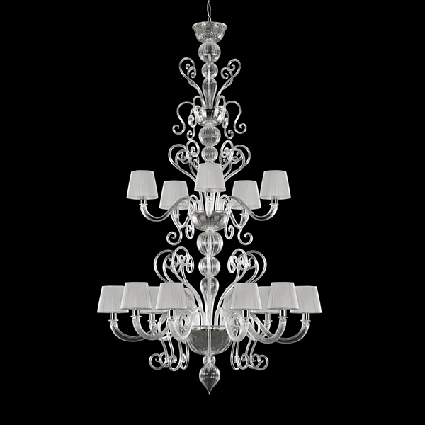 Lampadario in vetro soffiato fatto a mano Gatsby MULTIFORME fabbrica MULTIFORME dall'Italia. Foto №2