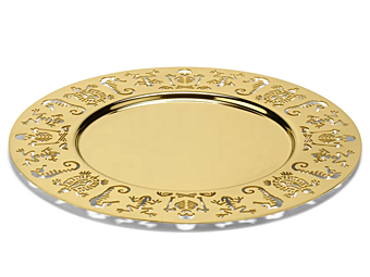 Piatto da cena in acciaio inox collezione GHIDINI1961 Perished JB609PG101 fabbrica GHIDINI1961 dall'Italia