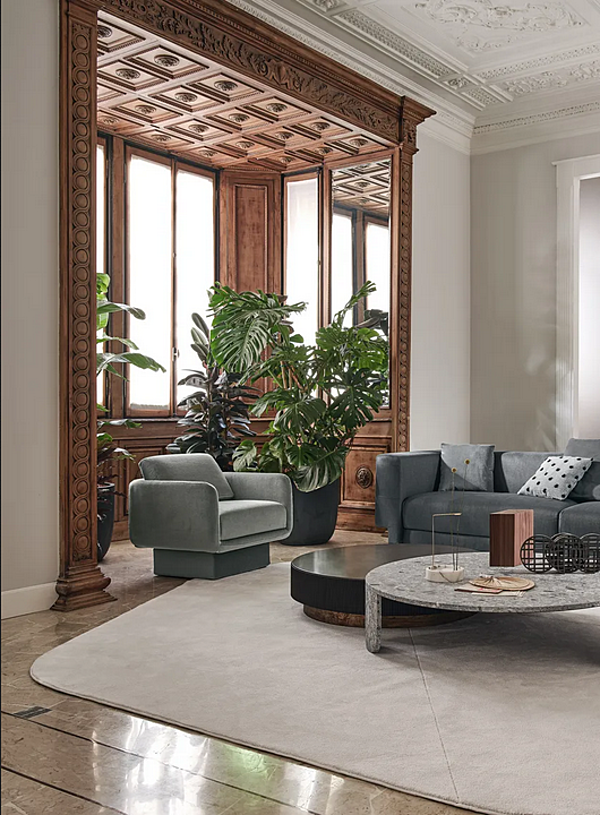 Poltrona con braccioli in tessuto imbottito Gallotti&Radice collezione Lilas fabbrica Gallotti & Radice dall'Italia. Foto №5