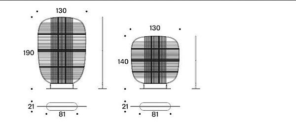 Paravento in poliestere Shades of Venice Saba fabbrica SABA dall'Italia. Foto №7