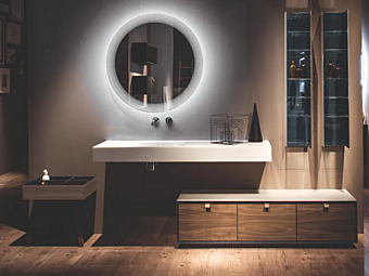 Мебель для ванной с ящиками из ореха ARTELINEA Dualite Dama AL 7095 fabbrica ARTELINEA dall'Italia