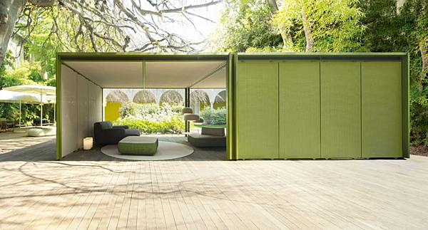 Gazebo in alluminio e legno Cabanne Modulo Quadro PAOLA LENTI fabbrica PAOLA LENTI dall'Italia. Foto №5