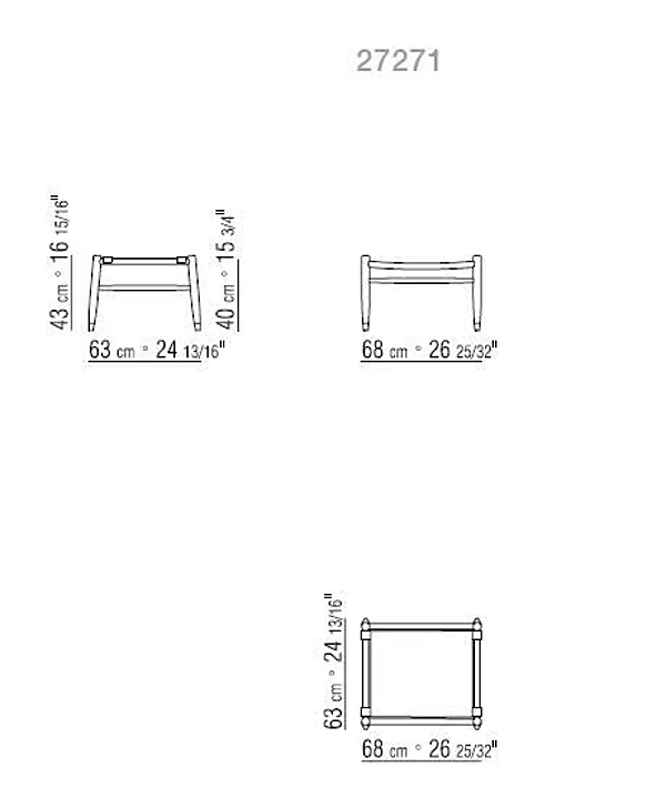 Tavolino da caffè rettangolare basso in legno Tessa FLEXFORM fabbrica FLEXFORM dall'Italia. Foto №2