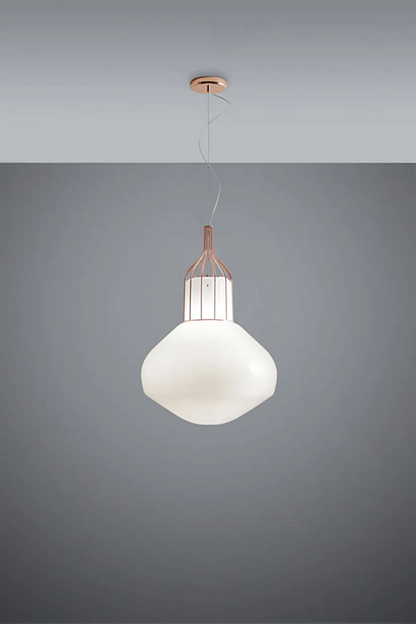 Lampada a sospensione in vetro soffiato Fabbian collezione Aerostat fabbrica Fabbian dall'Italia. Foto №7