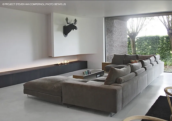 Divano angolare in tessuto con spazio di stoccaggio FLEXFORM Lightpiece fabbrica FLEXFORM dall'Italia. Foto №5