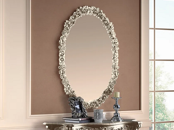 Specchio ovale da parete con cornice CASA +39 PRESTIGE 901 fabbrica CASA +39 dall'Italia. Foto №1