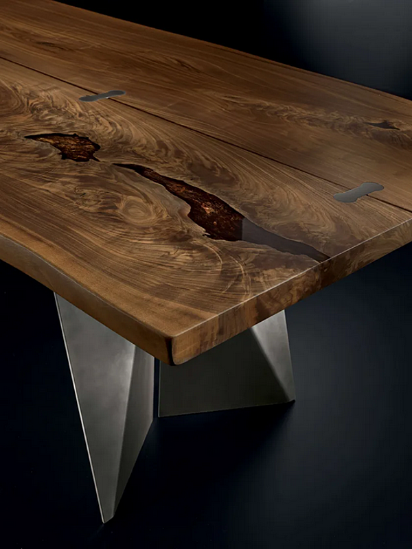 Tavolo rettangolare in legno massello Vero Vela ARTE BROTTO L620, VELA fabbrica Arte Brotto dall'Italia. Foto №9
