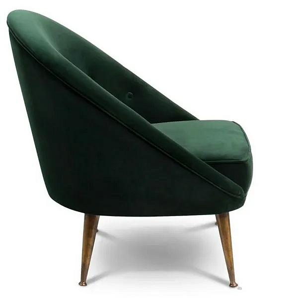 Poltrona in velluto imbottito BRABBU collezione Malay fabbrica BRABBU dall'Italia. Foto №3