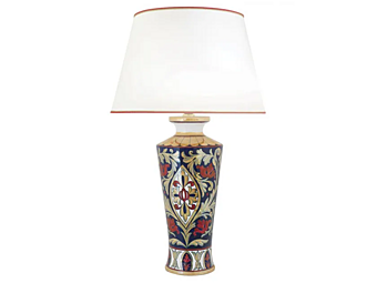 Лампа настольная из керамики ручной работы Lustro Antico L_Antica Deruta LA/1132/L/50