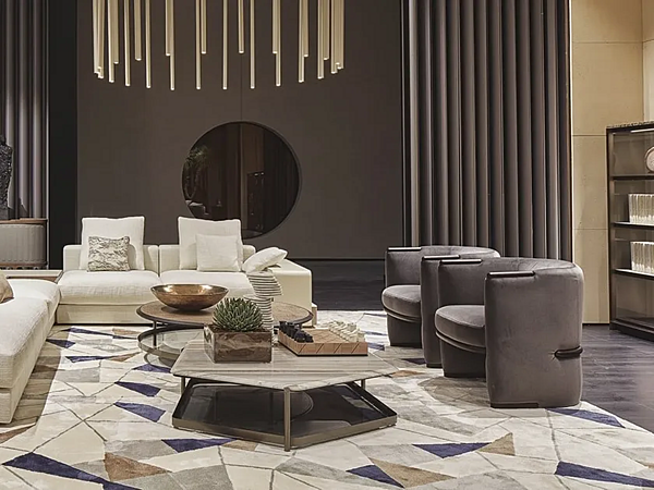 Poltrona con braccioli in tessuto GIORGETTI Opus fabbrica GIORGETTI dall'Italia. Foto №6