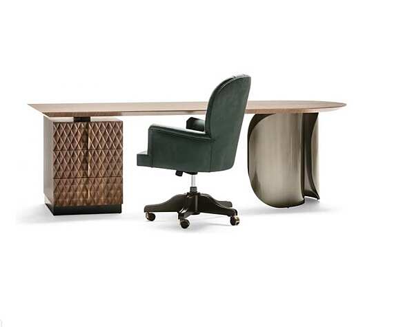 Scrivania rettangolare in legno con cassetti Erik OPERA CONTEMPORARY 48003/N fabbrica OPERA CONTEMPORARY dall'Italia. Foto №2