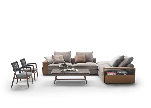 Divano angolare in tessuto Harper FLEXFORM fabbrica FLEXFORM dall'Italia. Foto №4