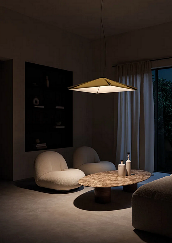 Lampadario in tessuto LED Salina AXOLIGHT fabbrica Axolight dall'Italia. Foto №2