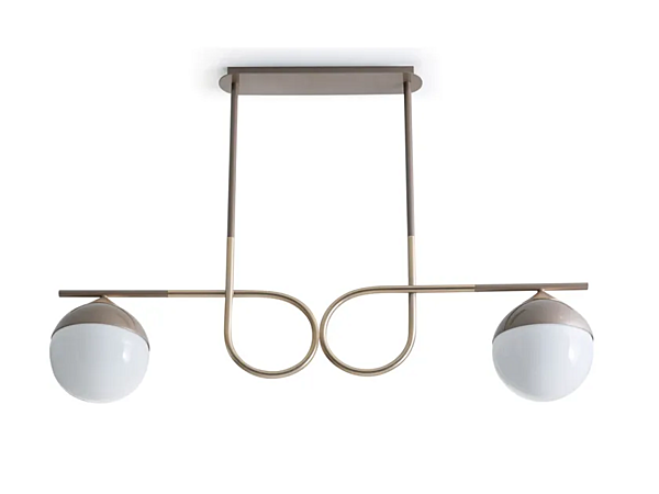 Lampada a sospensione in vetro e ferro LED Node CORTEZARI 1495 fabbrica CORTE ZARI dall'Italia. Foto №1