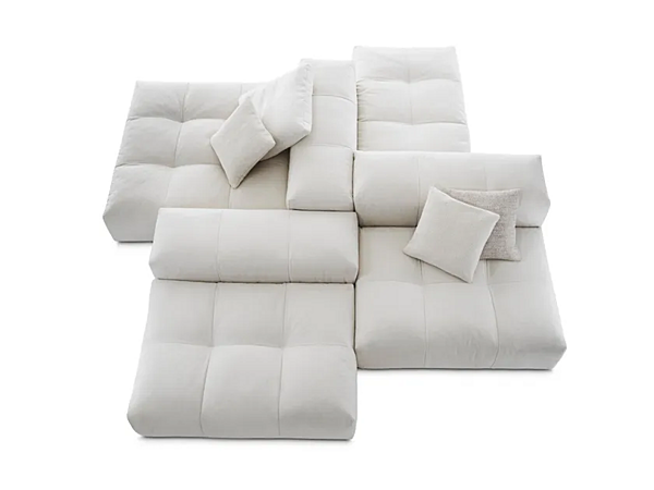 Divano angolare in tessuto con fodera removibile Pixel Saba fabbrica SABA dall'Italia. Foto №2