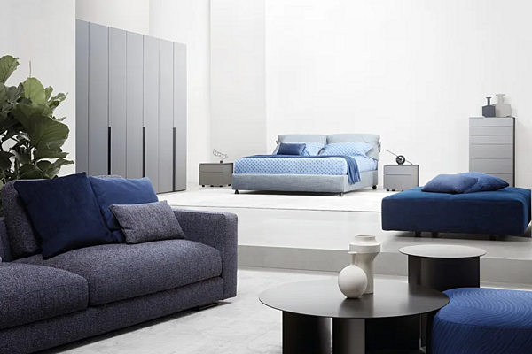 Letto matrimoniale con copertura removibile Nathalie Flou fabbrica Flou dall'Italia. Foto №6