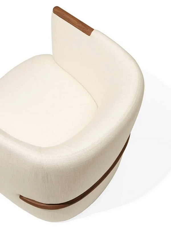 Poltrona con braccioli in tessuto GIORGETTI Opus fabbrica GIORGETTI dall'Italia. Foto №4