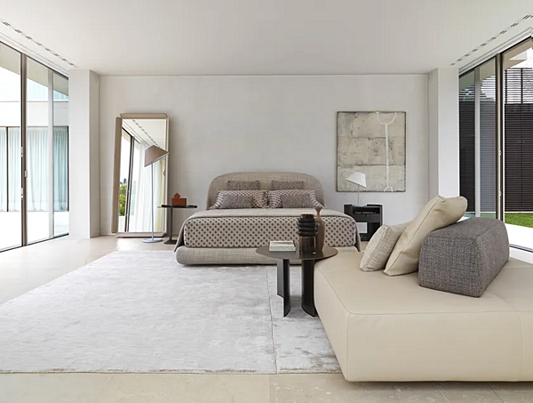 Letto imbottito con rivestimento sfoderabile Flou Taormina fabbrica Flou dall'Italia. Foto №7
