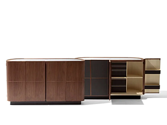 Credenza in legno con ante GIORGETTI MOORE 73019, 73024