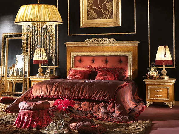 Lampada da comodino in tessuto A.R. Arredamenti Royal L.72 + P.21 fabbrica A.R.ARREDAMENTI SRL dall'Italia. Foto №3