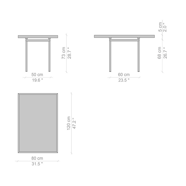 Tavolo rettangolare in legno LC12 CASSINA fabbrica CASSINA dall'Italia. Foto №5