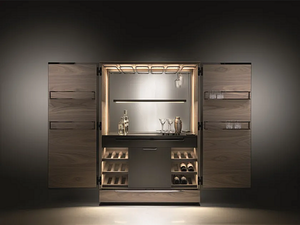 Cabinet bar in noce con illuminazione integrata ARTE BROTTO PRINCIPE MP 1920 B MP.1920/B fabbrica Arte Brotto dall'Italia. Foto №2