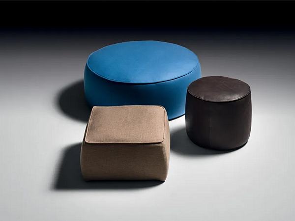 Pouf rotondo in tessuto Black Tie Rondo RON110 fabbrica Black Tie dall'Italia. Foto №3
