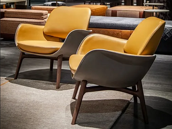 Poltrona in pelle imbottita con braccioli Martha Poltrona Frau fabbrica POLTRONA FRAU dall'Italia. Foto №7